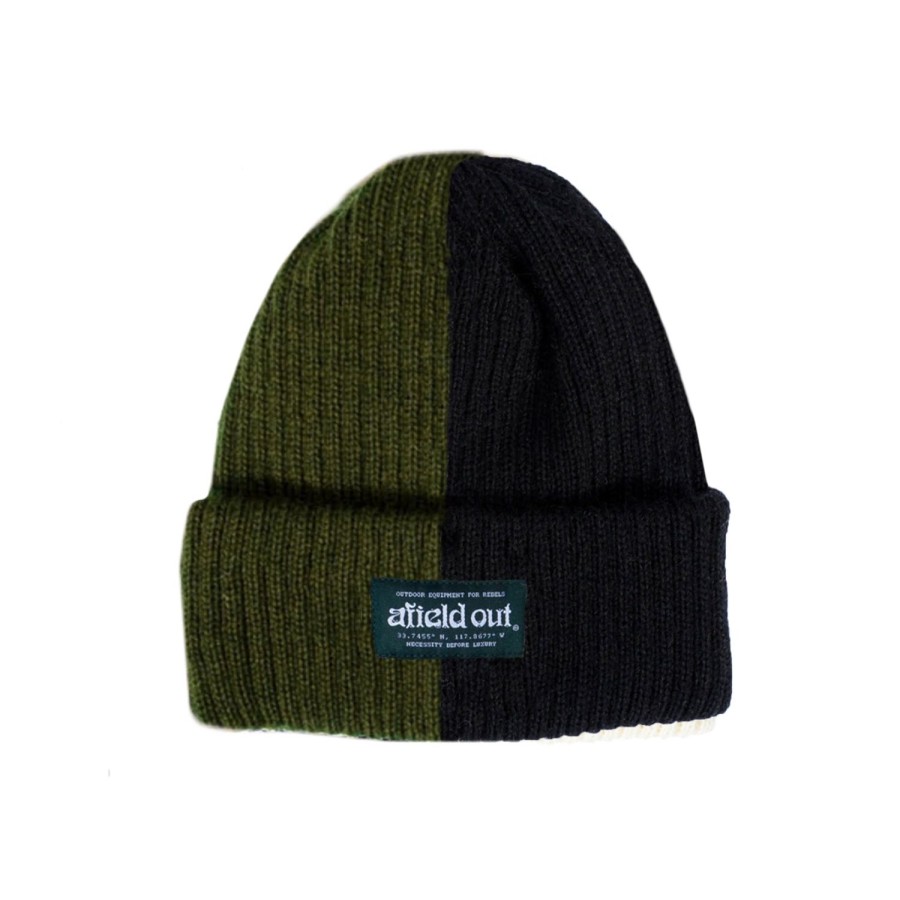 Accessories Afield Out | Sage And Black 2Tone Watch Cap