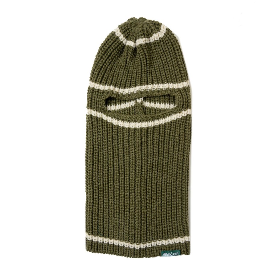 Accessories Afield Out | Army Green Stripe Balaclava