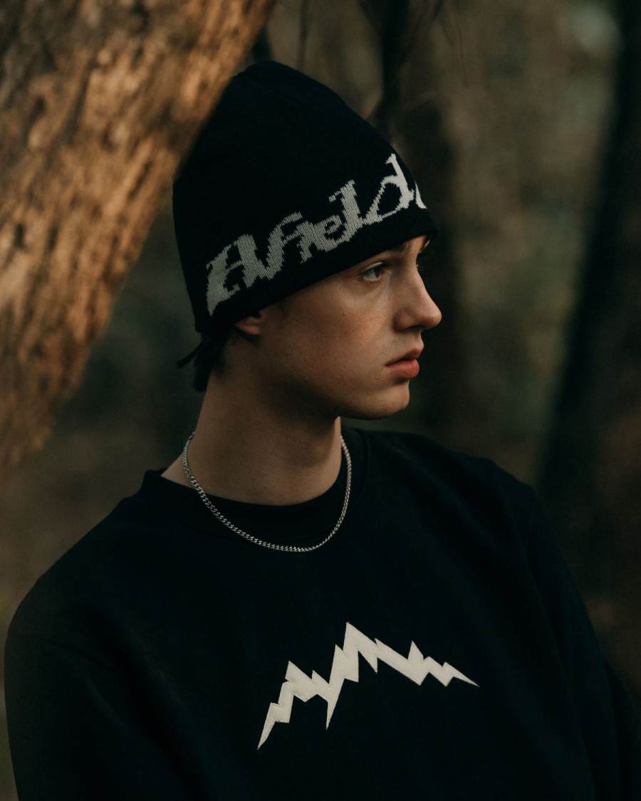 Accessories Afield Out | Black Speedmark Beanie