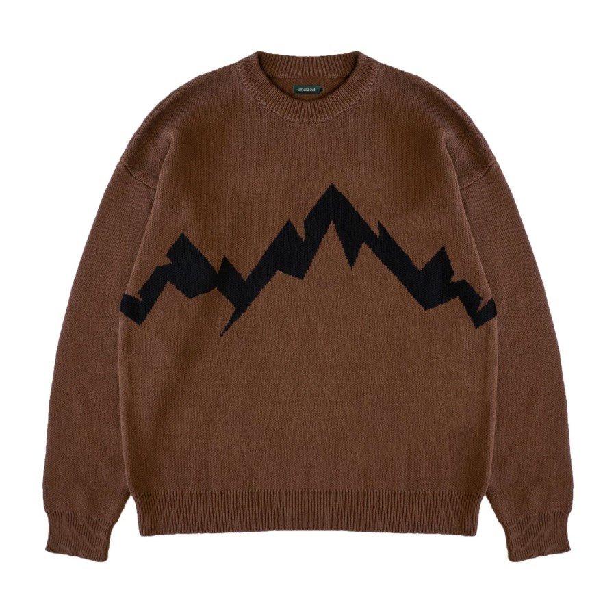 Clothing Afield Out | Brown Lowell Knit Sweatshirt