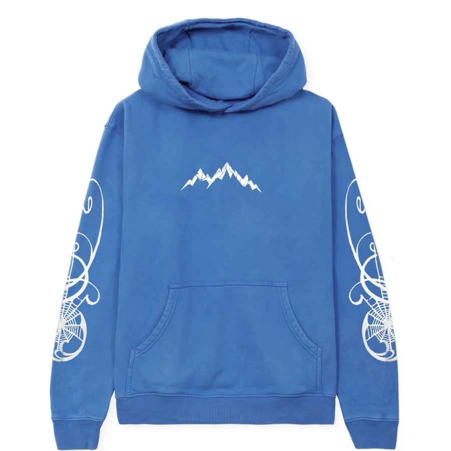 Clothing Afield Out | Sky Blue Spiderweb Hoodie