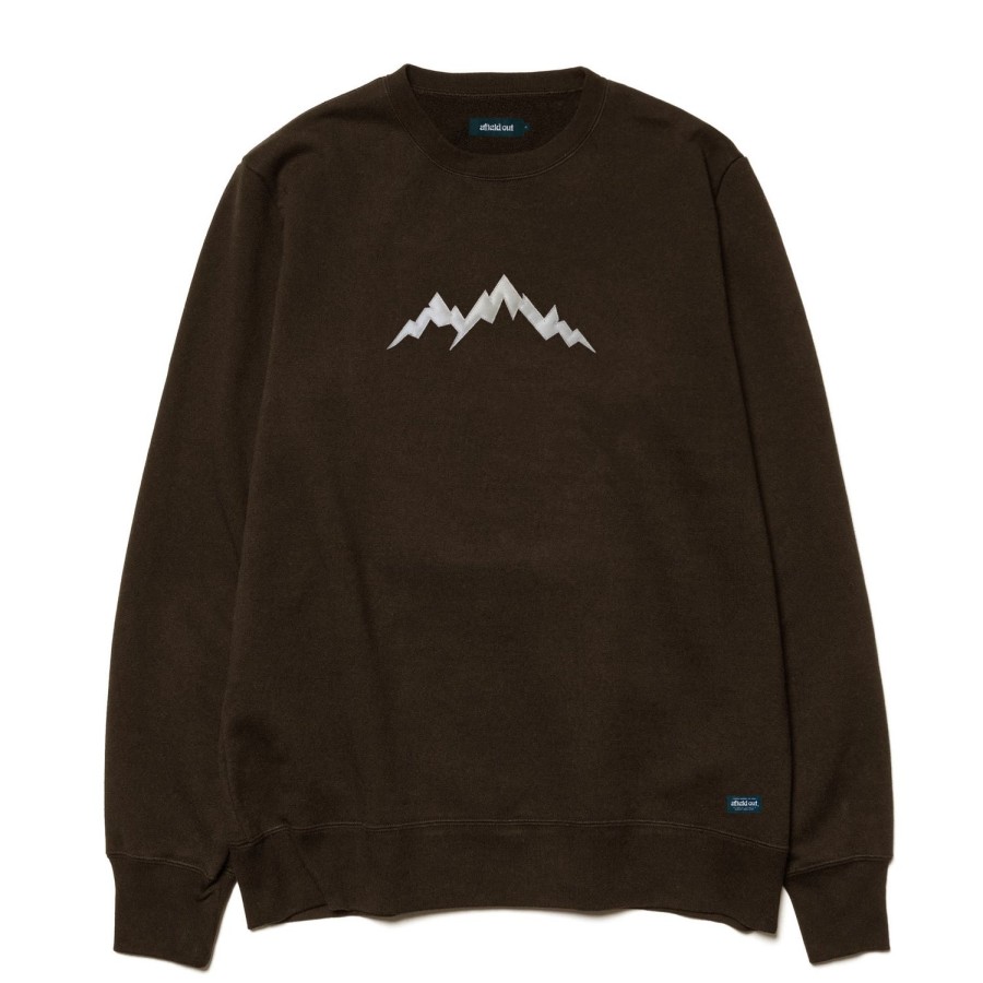 Clothing Afield Out | Brown Alp Applique Crewneck