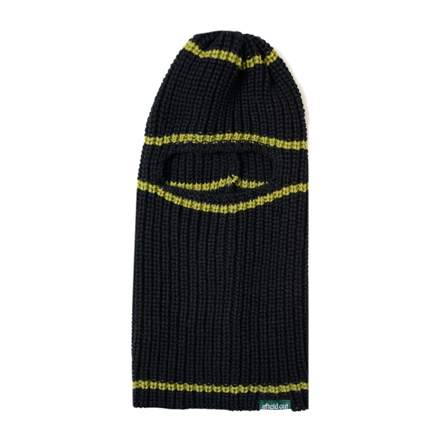 Accessories Afield Out | Black/Green Stripe Balaclava