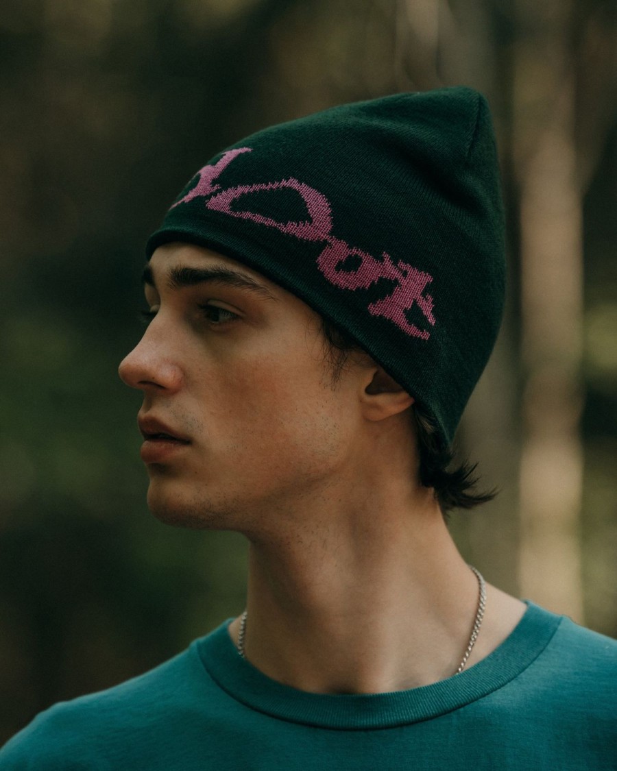 Accessories Afield Out | Green Speedmark Beanie